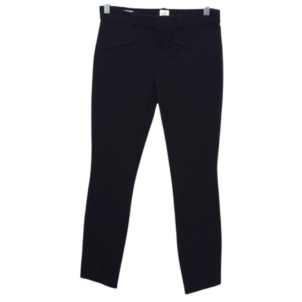Gap Signature BiStretch Skinny Ankle Neutral Black Pants Women's 0 Regular